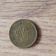 1926 Morocco Louis II 50 centimes