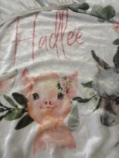 personalized hadlee crib sheet
