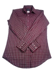 Wrangler Western Shirt Mens Small Red Plaid Pearl Snap Long Sleeve Cowboy EUC