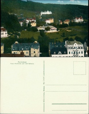 Mariánské Lázně Hotel Miramonte and Café Bellevue 1915