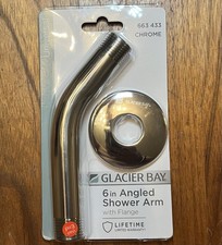Glacier Bay 663433 Chrome 6 inch Shower Arm Replacement