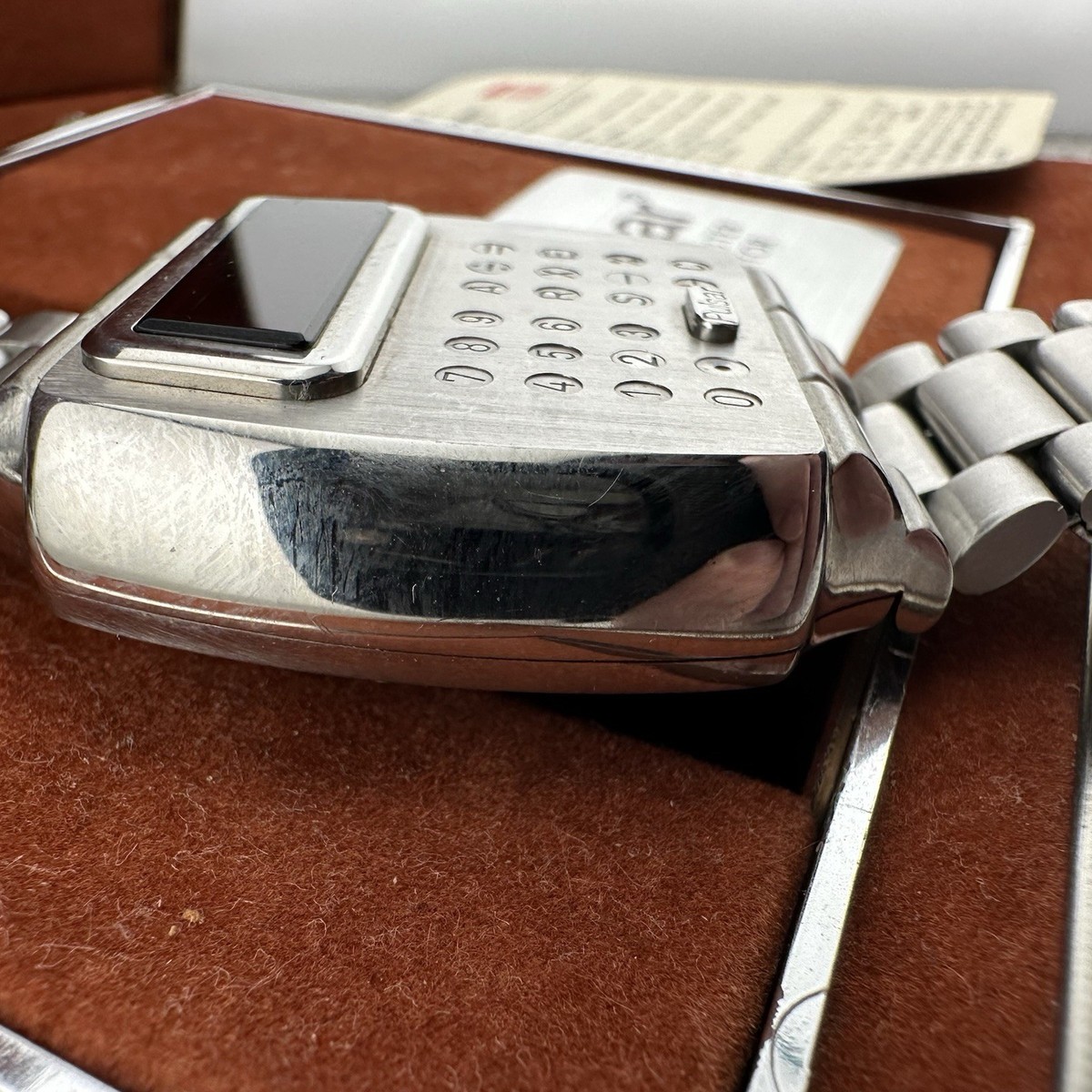 Pulsar Time Computer Calculator Men's Stainless Steel Watch