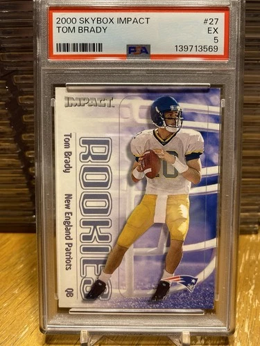 2000 Skybox Impact TOM BRADY Rookie PSA 5 EX Excellent