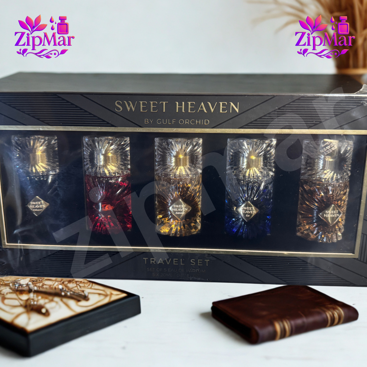 Sweet Heaven by Gulf Orchid Travel Gift Set 5x0.67 oz Eau de