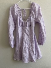 Wild Fable Women's Lavender Floral Long Sleeve Dress