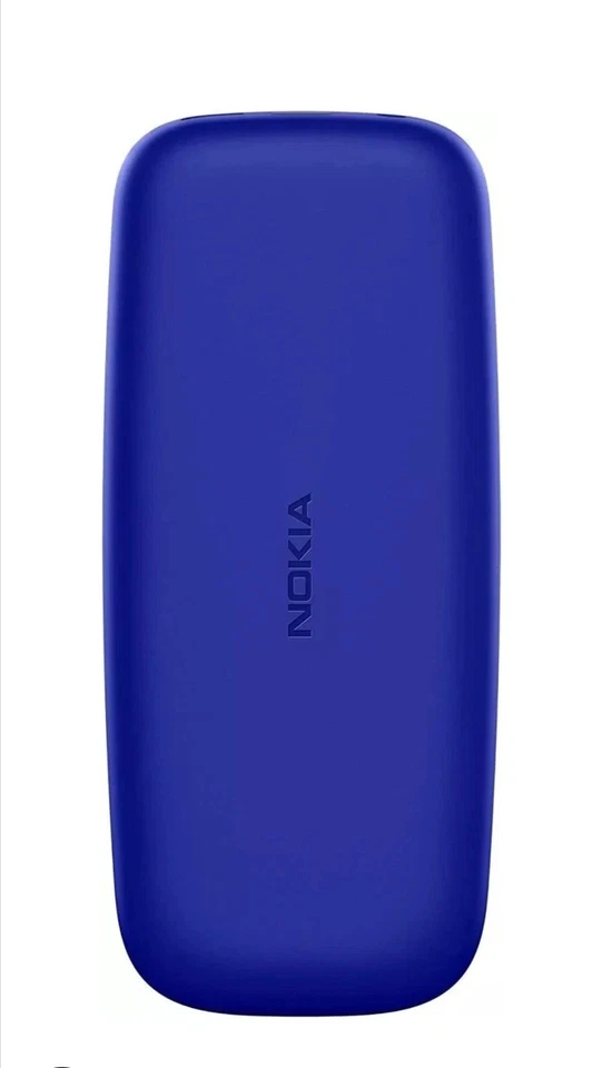 Nokia 105 2019 Dual Sim Telefono Cellulare Gsm Anziani Black Blu - Immagine 2 di 4