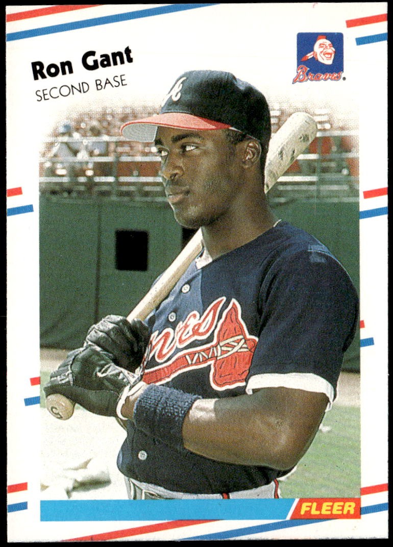 1988 Fleer #538 Ron Gant Rookie E1