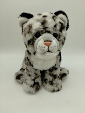 Hugs Cuddles Baby Snow Leopard Cub Plush 10" Ultra Soft Stuffed Animal Toy