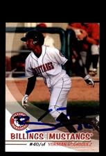 Signed Baseball Card Auto Yorman Rodriguez 2010 Grandstand Billings Mustangs