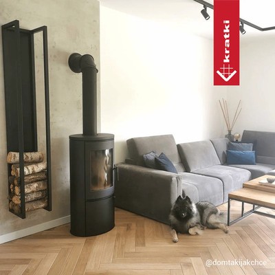 Stahl-Gusseisen Kaminofen KRATKI AB Ø 150 8 kW