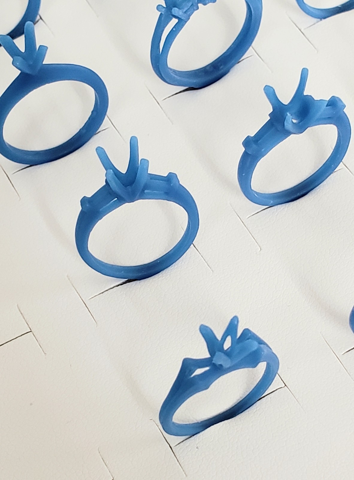 Lot Of 11 Wax Weddings Rings. Wax Patterns For Lost Wax Casting 25-104