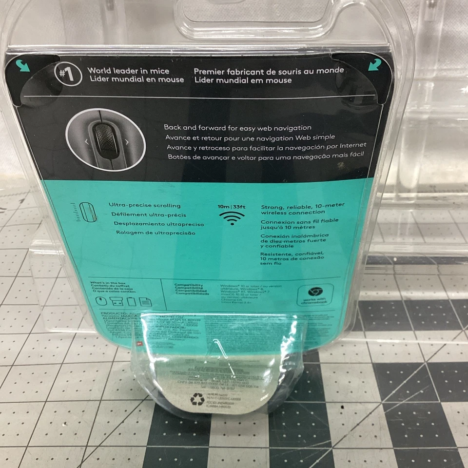 Logitech Compact Mobile Wireless Mouse 910-005754 - Blue NEW!! - Image 2 of 2