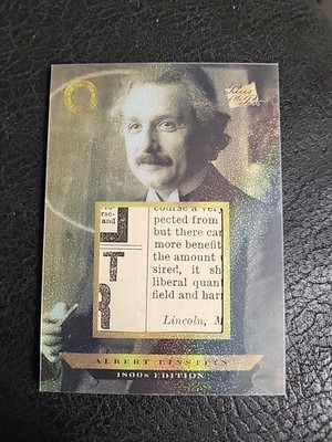 2024 Pieces of The Past 1800s Edition Albert Einstein Gold Shimmer 1/1 Relic