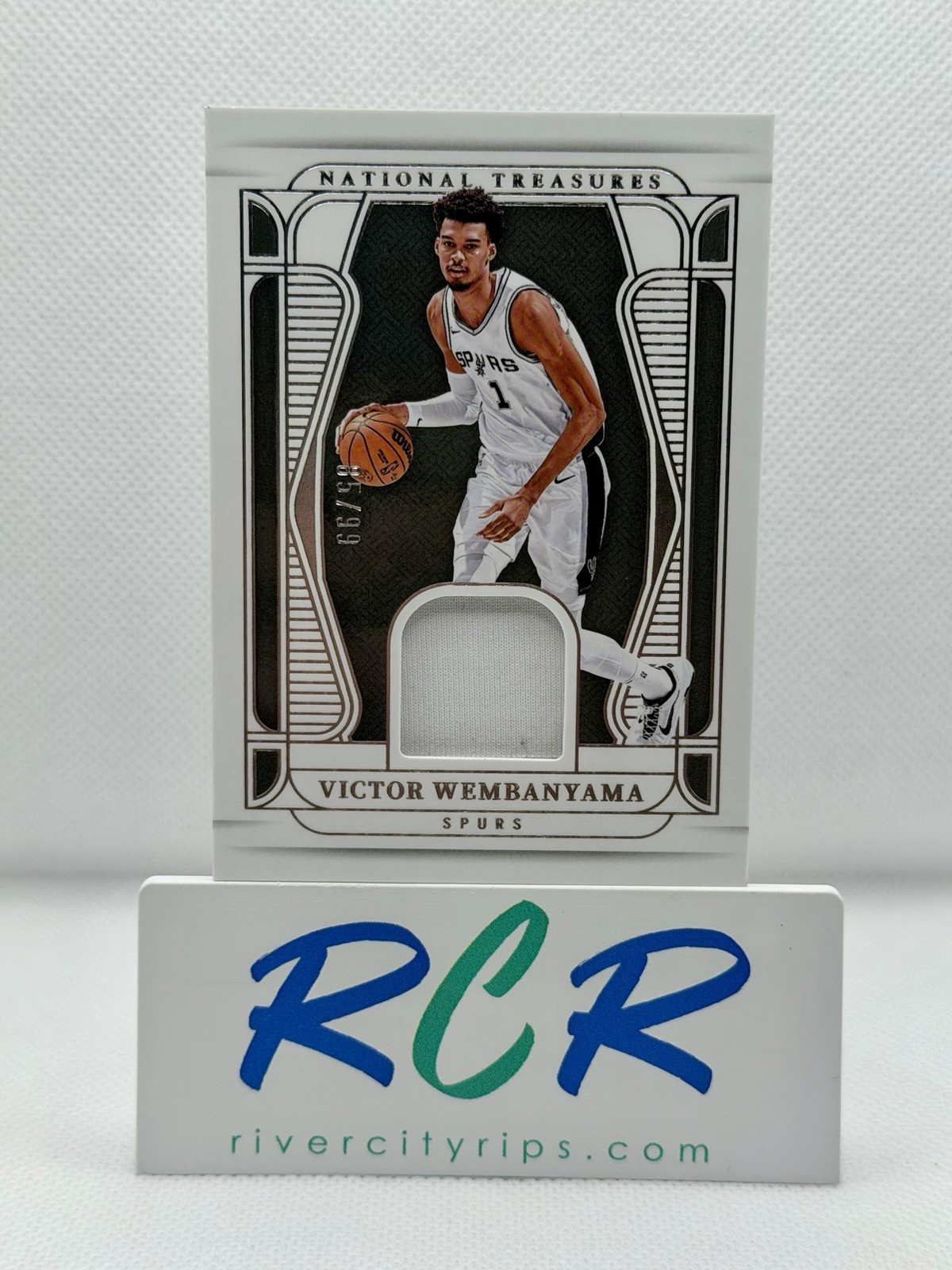 Victor Wembanyama - 2024 National Treasures - Game Worn Materials /99 - Spurs