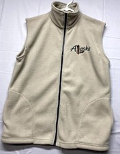Teemax Resortwear Fleece Vest Mens Small Beig...