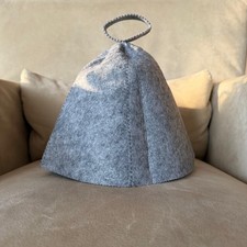 Sauna Hat Cap Unisex New Grey Felt Wool