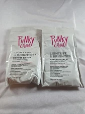 Punky Colour Lightest & Brightest Powder Bleach 1 Oz. 2 Pack - NEW