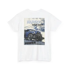 Vintage Fargo Trucks Power-Wagon 4x4 Unisex Heavy Cotton Tee, Truck Lover Gift,