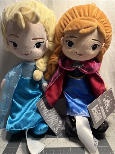 Disney Frozen Anna & Elsa Plush Doll 12 1/2 inch NWT