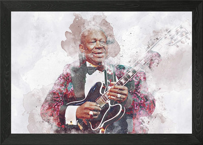 BB King Gerahmtes Wandbild Poster Leinwanddruck Bild