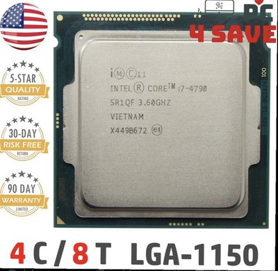 Intel 4th Gen Core i7-4790 SR1QF 3.60GHz (Turbo 4.00GHz) 8M 4-Core LGA-1150 CPU