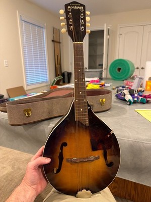 Vintage HARMONY Monterrey 8-String A-Style Mandolin Floating Bridge & Tailpiece