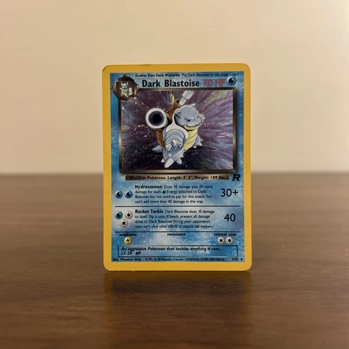 Pokémon TCG Dark Blastoise Holo Rare Card 3/82 LP Condition