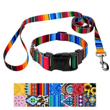 Country Brook Petz® Deluxe Collar and Leash - Country and Western Collection
