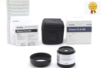 [MINT in Box] Sigma 30mm F2.8 DN Art Lens for Sony E Mount APS-C Silver JAPAN