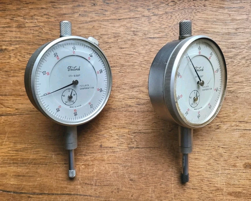 (2) Teclock Dial Indicators .0 - .001" Machinist Tools Made in Japan - Image 4 of 4