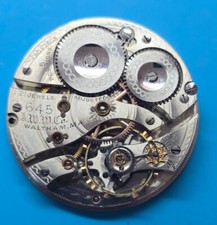 16 SIZE WALTHAM GRADE 645 MODEL 1908 POCKET WATCH MOVEMENT PARTS