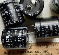 820uf 160V 85 C Snap In Capacitors.   LOT OF 5  