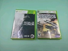 Chrome Hounds & Medal Of Honor - Microsoft Xbox 360 Games CIB - Excellent!
