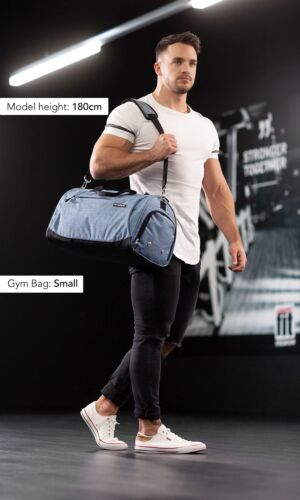 Gym Duffel Bag with Shoe & Wet Compartment Ideal for Travel Fitness Workout - Picture 2 of 6