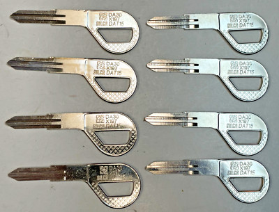Lot of 8 SILCA X197 DA30 DAT15 Key Blanks Made in ITALY for NISSAN DATSUN SUBARU