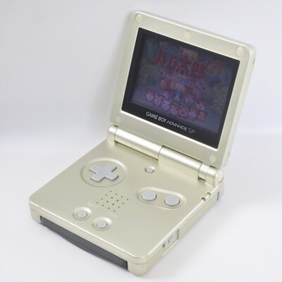 Gameboy Advance SP AGS-001 Console Starlight Gold Nintendo