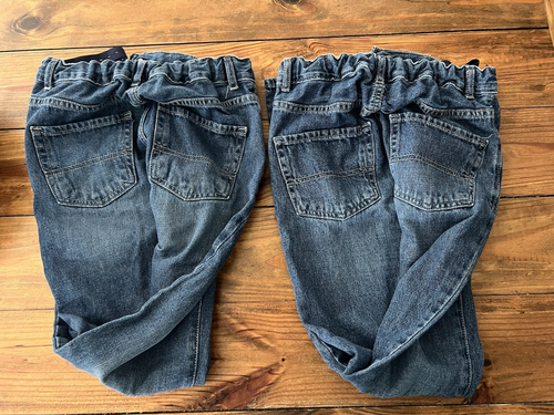 Children's Place Jeans Boys Bootcut Size 14 Adjustable Waist Lot of 2 - Picture 2 of 4
