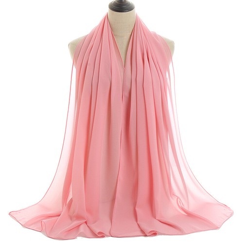 Fashion Women Chiffon Long Scarf Hijab Muslim Islamic Headscarf Wrap Shawls Arab - Picture 43 of 82