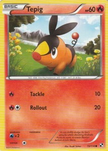 Tepig 15/114 Pokemon Black and White Base