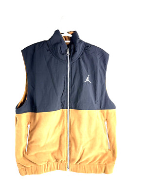 Nike Jordan Essentials Winter Vest Brown Black  Men's Size Medium FD8628-281