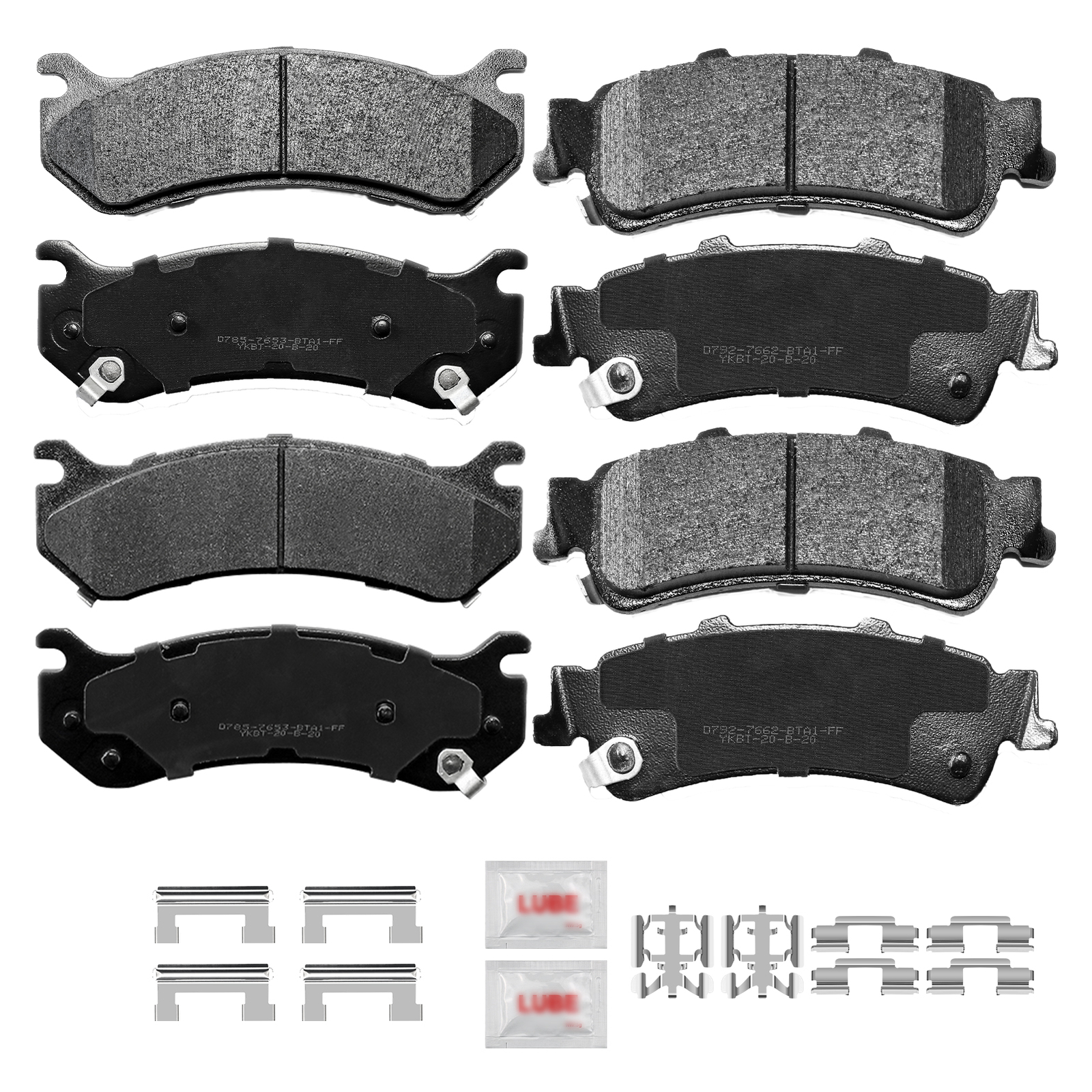 Front & Rear Drilled Rotors Brake Pads for Chevy Silverado GMC Sierra