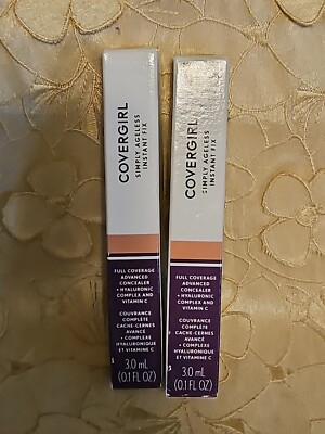 2-Covergirl-Simply Ageless- Instant Fix Concealer-350 Medium-NEW/BOXED!