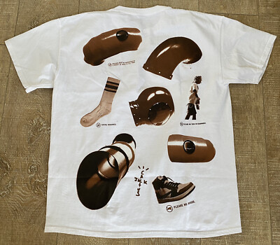 Travis Scott RULES Tee Medium IN HAND McDonald's AJ1 Jordan Cactus