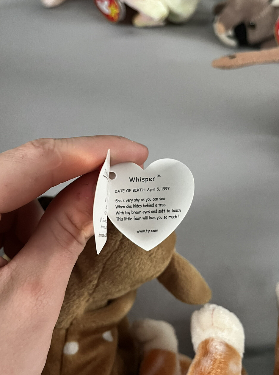 whisper beanie baby 1997 !!!!!ORIGINAL!!!! eBay