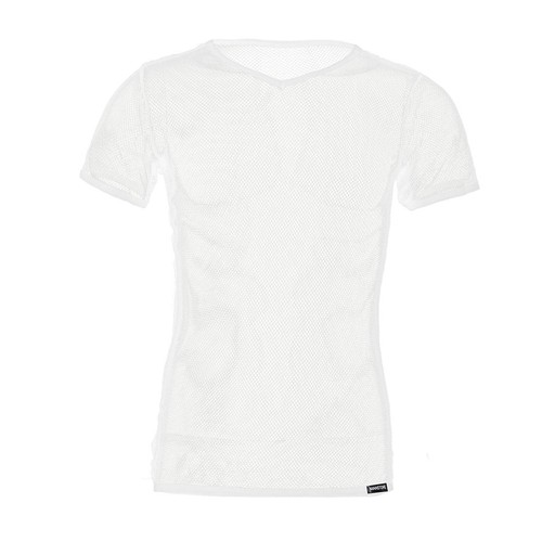 Men's Hollow Out Fishnet Blouse Shirts Crop Tops Casual Sport Muscle T-Shirt Gym - Picture 10 of 53