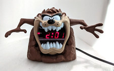 GP. Vintage TAZ Tasmanian Devil Looney Tunes Digital Alarm Clock 1995 Westclox