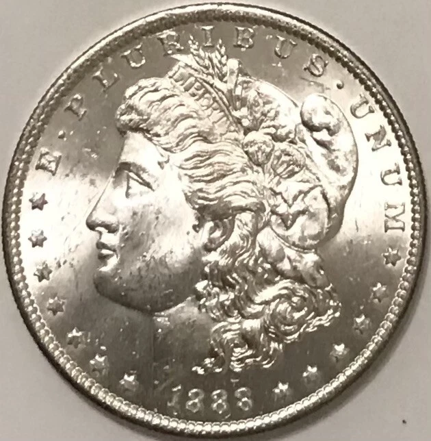1888 O "STUNNING GEM" MORGAN DOLLAR FROM OBW ROLL BU UNCIRCULATED 90% SILVER - Image 2 of 4