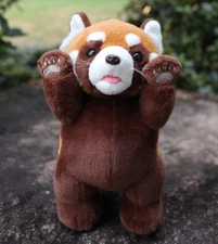 NEW CUTE Standing Red Panda Plush Toy Wild Stuffed Animal Doll Kids Gift 24cm