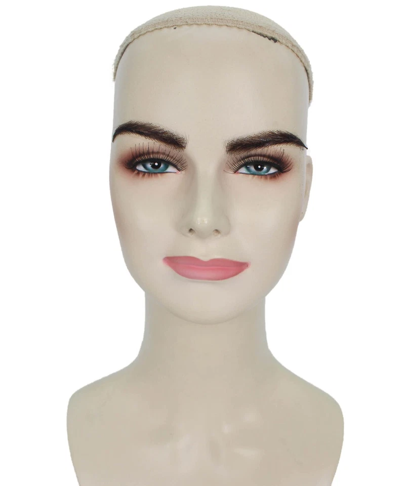 Cabello humano falso unisex autoadhesivo cejas tupidas | Novedad vello facial falso Foto 2 de 4