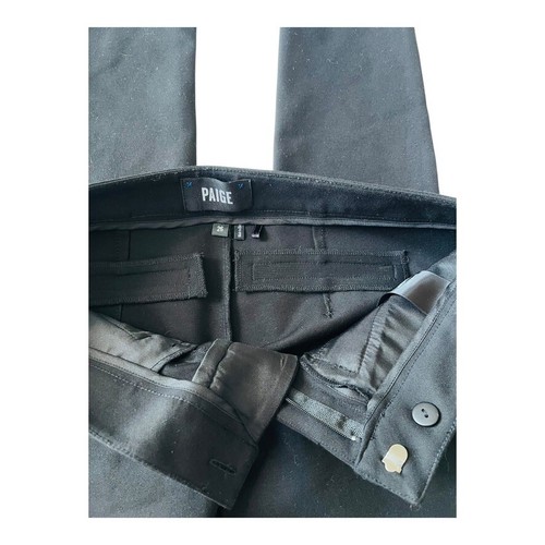 Paige Maglia Nero Elegante Pantaloni Leggings Donna Taglia 26 NUOVO Senza Etichette - Foto 10 di 12